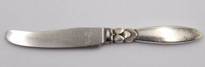 Auktion 372<br>kl. Messer, Georg Jensen, Cactus, Sterling-Griff, L-11,5cm [1]