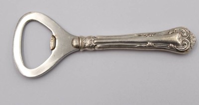 Auktion 372<br>Flaschenöffner, 830er Silbergriff, Dänemark, L-10cm [1]