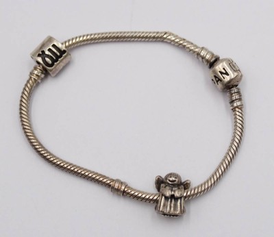 Auktion 372<br>Pandora-Armband, 925er Silber, leicht beschädigt, ca. 19,3gr., L-18cm [1]