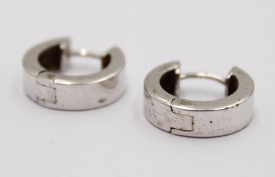 Auktion 372<br>Paar 925er Silber-Creolen, ca. 4,6gr., D-1,5cm [1]