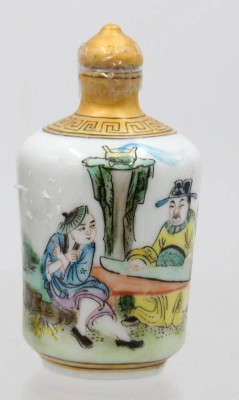 Auktion 372<br>Snuff-Bottle, China, gemarkt, ca. H-8,3cm [1]