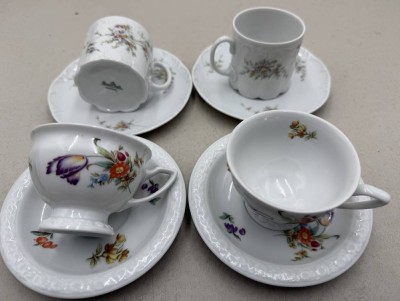 Auktion 372<br>4x Mokkatassen mit U.T., 