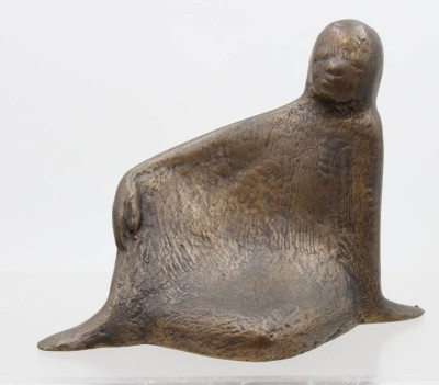 Auktion 372<br>Bronze-Skulptur, ungemarkt, wohl 60/70er Jahre, ca. H-17,5cm B-19cm [1]