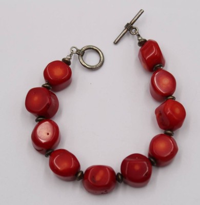 Auktion 372<br>Armband, Koralle, ca. L-21cm [1]