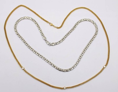Auktion 372<br>2x Modeschmuck-Ketten, ca. L-58 u. 80cm [1]