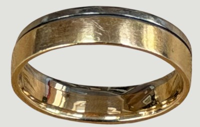 Auktion 372<br>massiver Fingerreif,Bicolor  Gold-585- (Geprüft), 7,31 gr., RG 70, ohne Gravur [1]