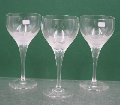 Auktion 372<br>3x Sherry-Gläser, Rosenthal, Lotus, ca. H-13,5cm [1]