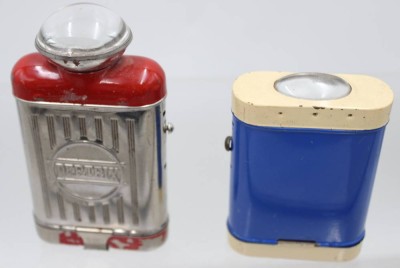 Auktion 372<br>2x Vintage-Taschenlampen, Funktionen nicht geprüft, ca. H-12cm [1]