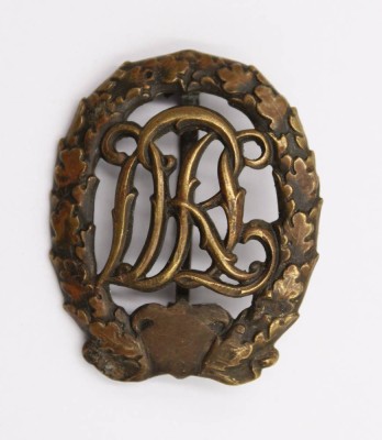 Auktion 372<br>Deutsches Reichssportabzeichen, Herst. Ferd. Wagner, entnazifiziert [1]