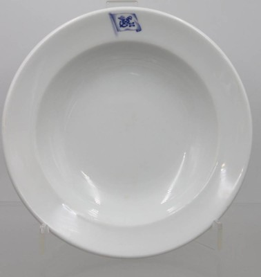 Auktion 372<br>tiefer Teller, Bauscher Weiden,  Norddeutscher Lloyd, verso 