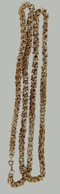 Auktion 372<br>massive Goldkette-750-, L-ca. 70 cm, 44,68 gr, [1]