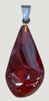 Auktion 372<br>Kettenanhänger Bernstein, Silber-925- Montur, H-ca. 4 cm [1]