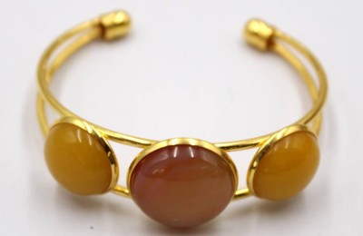 Auktion 372<br>Modeschmuck-Armspange, goldfarben [1]
