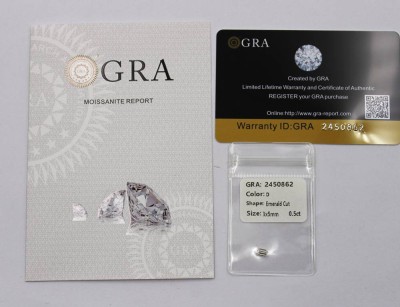 Auktion 372<br>0,5 Karat Moissanit, GRA-Zertifikat [1]