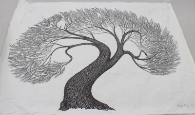 Auktion 372<br>Litho, signiert Hans Hug `73, ungerahmt, ca. BG 48 x 64cm [1]
