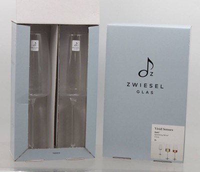 Auktion 372<br>4x Sektgläser, Zwiesel, orig. Kartons [1]
