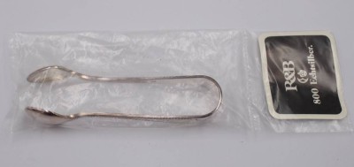 Auktion 372<br>Zuckerzange, Robbe & Berking, 800er Silber, Königskordel, orig. verschweißt, ca. 19gr., L-10cm [1]