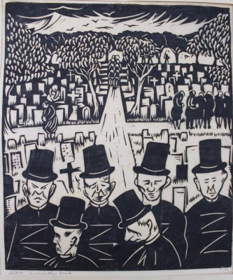 Auktion 372<br>Holzschnitt, monogrammiert FM (Frans Masereel ?), mit Bleistift  betitelt 
