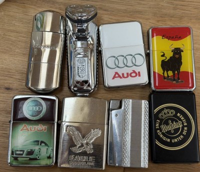 Auktion 372<br>8x div. Feuerzeuge, 7x Gas, 1x Benzin [1]