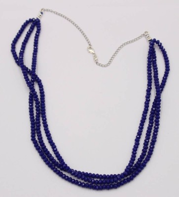 Auktion 372<br>mehrreihige Halskette, blaue Steine, ca. L-50cm [1]
