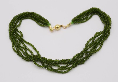 Auktion 372<br>mehrreihiges Peridot-Collier, ca. L-40cm [1]