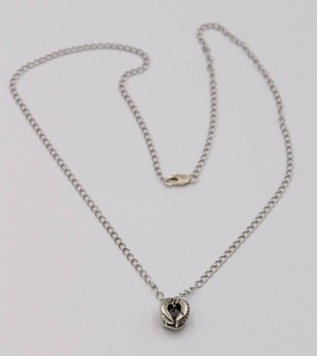Auktion 372<br>kl. Ketteanhänger, 925er Silber klare Steine, an versilberter Kette,  Anh. ca. L-10cm [1]