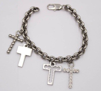 Auktion 372<br>Modeschmuck-Armband, versilbert, ca. L-19cm [1]