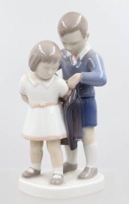 Auktion 373<br>Figurengruppe, Gentelmen, Bing & Gröndahl, Entw. Svend Jespersen, Modellnr. 2312, ca. H-17,5cm [1]