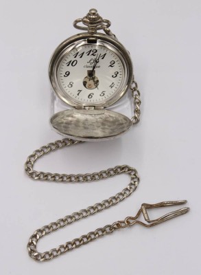 Auktion 373<br>Taschenuhr, neuzeitl. , Kronenaufzug, Werk läuft, D-4,8cm [1]