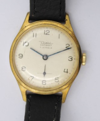 Auktion 373<br>Vintage-Armbanduhr, Diehl Compact, Handaufzug, Werk läuft, ca. D-2,8cm, getragene Erhaltung [1]