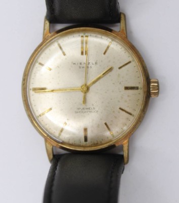 Auktion 373<br>Vintage-Armbanduhr, Kienzle, Handaufzug, Werk läuft, D-3cm, getragene Erhaltung [1]
