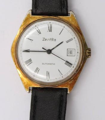Auktion 373<br>Vintage-Armbanduhr, ZentRa, Automatic, Werk läuft, D-3,5cm, getragene Erhaltung [1]