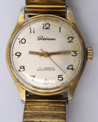 Auktion 373<br>Vintage-Armbanduhr, Reinema, Handaufzug, Werk läuft, D-3,1cm, getragene Erhaltung [1]