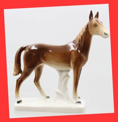 Auktion 373<br>Pferdefigur Porzellan von Carl Scheidig , [1]