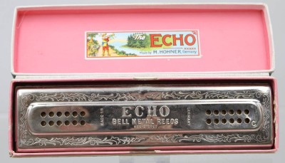 Auktion 373<br>Hohner ,, the Echo Harp '' Mundharmonika in OVP [1]