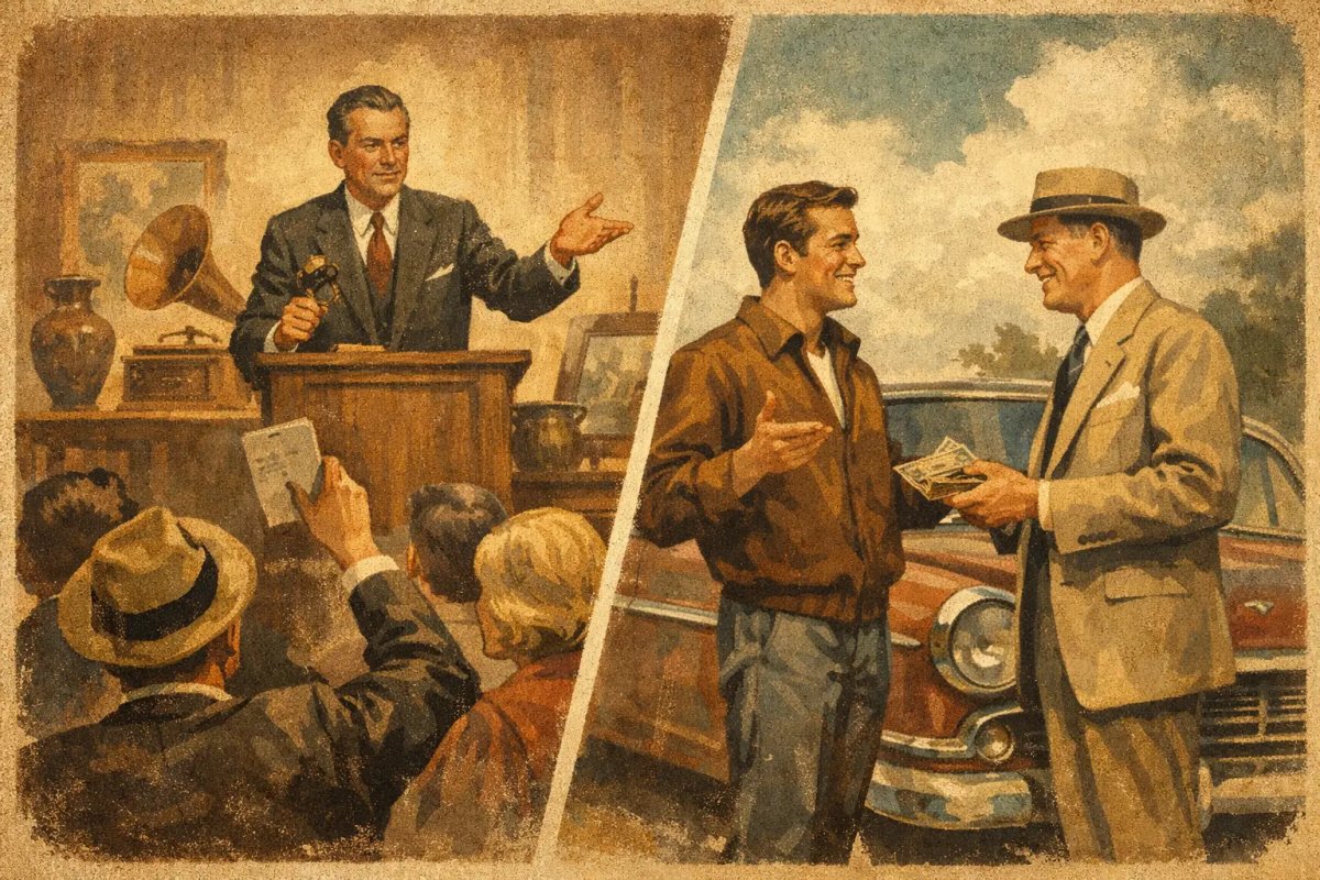 Auktion oder Direktankauf - was bringt mehr?