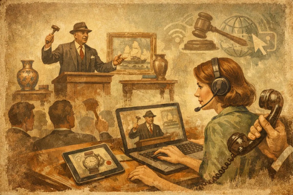 Online Live Auktion mitbieten - sicher und klar